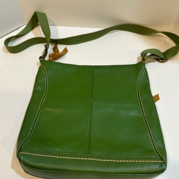 Vintage The Sak Green Leather Crossbody - Picture 6 of 16